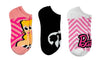 BARBIE DOLL Ladies 3 Pair Of No Show Socks - Novelty Socks And Slippers