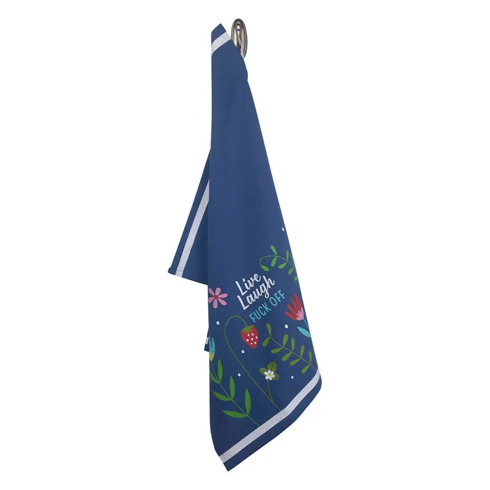 LIVE LAUGH FUCK OFF Kitchen Tea Towel FUNATIC Brand