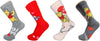 DISNEY WINNIE THE POOH Ladies VALENTINES DAY 4 Pair Of Socks ‘LOVE POOH’ - Novelty Socks And Slippers