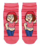 FAMILY GUY TV Show Ladies 5 Pair Of Ankle Socks ‘FRIGGIN’ SWEET’ BIOWORLD Brand - Novelty Socks And Slippers