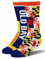 OLD BAY SEASONING Men’s Split Crew Socks ODD SOX Brand - Novelty Socks And Slippers
