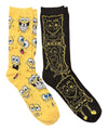 SPONGEBOB SQUAREPANTS Men’s 2 Pair Of Socks Spongebob Faces All Over