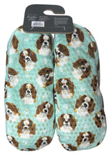 CAVALIER KING CHARLES Dog Ladies Non-Slip Slippers COMFIES BRAND By E&S Pets - Novelty Socks And Slippers