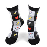 PARQUET Ladies HEALTHCARE MEDICAL Socks LLAMA NURSE - Novelty Socks And Slippers