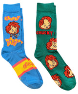 CHUCKY The Movie Unisex 2 Pair Of Socks ODD SOX Brand - Novelty Socks And Slippers