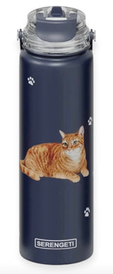 Dog & Cat Stainless Steel 24 Oz. Water Bottle By E&S Pets (Choose Breed) - Novelty Socks And Slippers