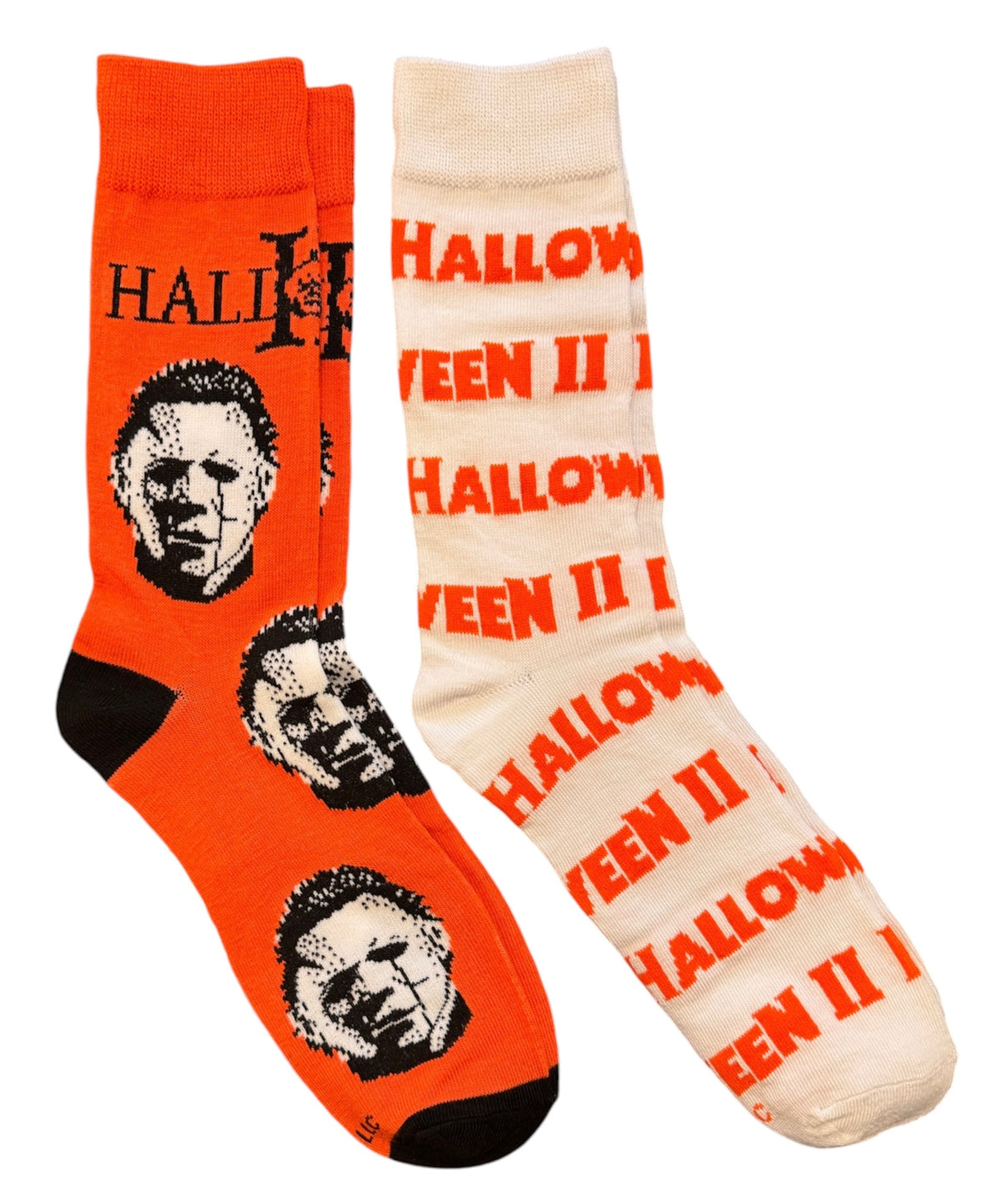 HALLOWEEN II Adult Unisex 2 Pair Of Michael Myers Socks ODD SOX Brand
