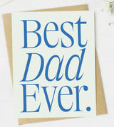 Father’s Day Greeting Card BEST DAD EVER *Made In The USA! - Novelty Socks And Slippers