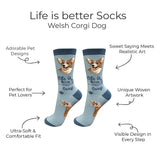 WELSH CORGI Dog Adult Unisex Socks By E&S Pets Choose Style