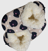COMFIES BRAND LADIES BLACK LABRADOODLE NON-SKID SLIPPERS - Novelty Socks for Less