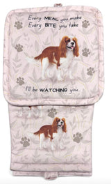 DOG & CAT 3 Piece Oven Mitt & Tea Towel Set By E&S Pets (CHOOSE BREED) - Novelty Socks And Slippers