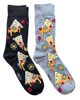 NACHOS & CHEESE MEN’S 2 PAIR OF SOCKS FOOZYS BRAND With JALAPENOS - Novelty Socks And Slippers