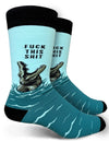 FUCK THIS SHIT Men’s Alligator Socks GROOVY THINGS Brand
