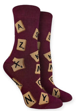 GOOD LUCK SOCK Brand Ladies WORD GAME Socks - Novelty Socks And Slippers