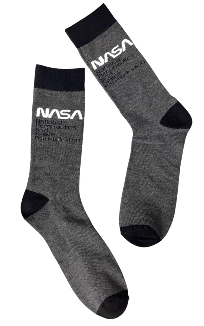 NASA Men's NATIONAL AERONAUTICS & SPACE ADMINISTRATION Socks - Novelty Socks And Slippers