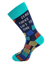 ZERO FUCKS LEFT TO GIVE Men’s Socks FABDAZ Brand