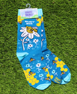 GROOVY THINGS Brand Ladies BUSY BEE Socks - Novelty Socks And Slippers