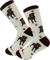 CHOCOLATE LABRADOR Dog Adult Unisex Socks By E&S Pets Choose Style