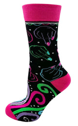 FABDAZ Brand Ladies SASSY MIDDLE FINGER Socks - Novelty Socks And Slippers