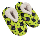 BLACK CAT Ladies Non-Slip Slippers COMFIES BRAND By E&S Pets