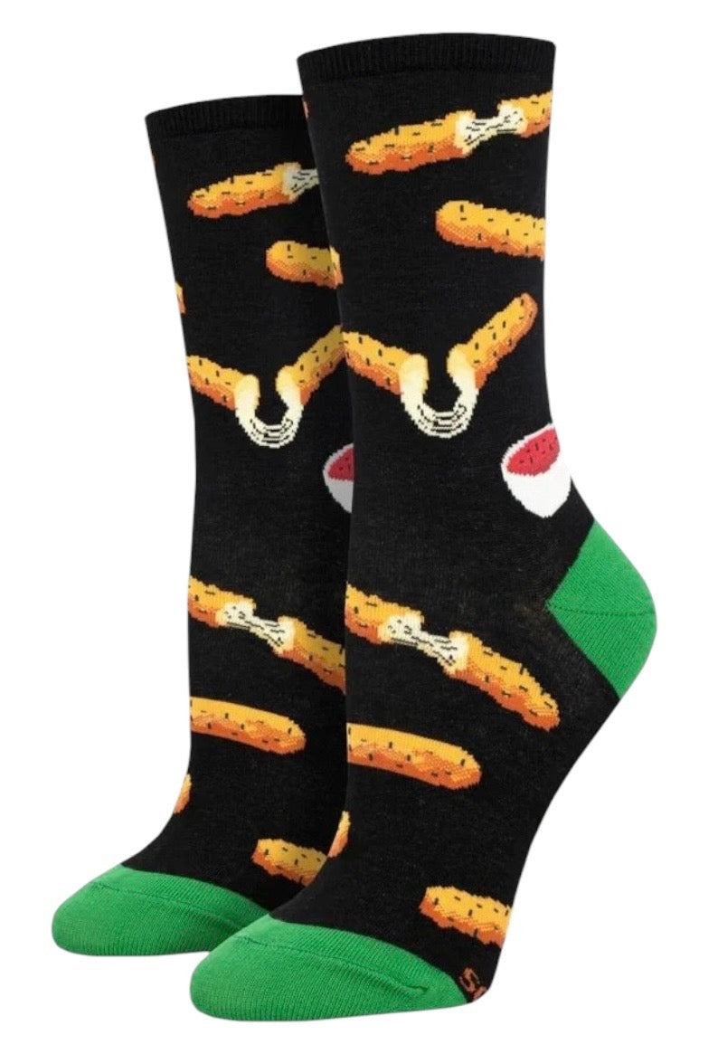 MOZZARELLA CHEESE STICKS Ladies Socks SOCKSMITH Brand