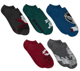 UNIVERSAL MONSTERS Ladies 5 Pair Of No Show Socks The Bride Of Frankenstein, Dracula - Novelty Socks And Slippers