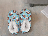 COMFIES BRAND Ladies BEAGLE DOG Non-Skid SLIPPERS By E&S Pets - Novelty Socks for Less