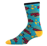 MIGHTY MOUSE Men’s ‘SAVE THE DAY’ Socks - Novelty Socks And Slippers