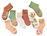DISNEY TINKERBELL Ladies 8 Pair Of Socks ‘Live Life In Full Bloom’