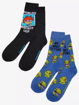 RUGRATS Men’s 2 Pair Of Socks CHUCKIE SELFIE ‘FEELING CUTE MIGHT DELETE LATER’ - Novelty Socks And Slippers