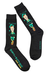 BEAVIS & BUTT-HEAD Men’s St. Patricks Day Socks ‘FEELING LUCKY?’ - Novelty Socks And Slippers