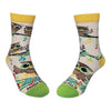 MUSICAL OWL Unisex Kids Socks Age 5-7 Shoe Size 12-2 SOCK PANDA Brand - Novelty Socks And Slippers