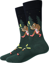 BIGFOOT SOCK Co. Men’s GUITAR BIGFOOT Socks By Sock Harbor - Novelty Socks And Slippers
