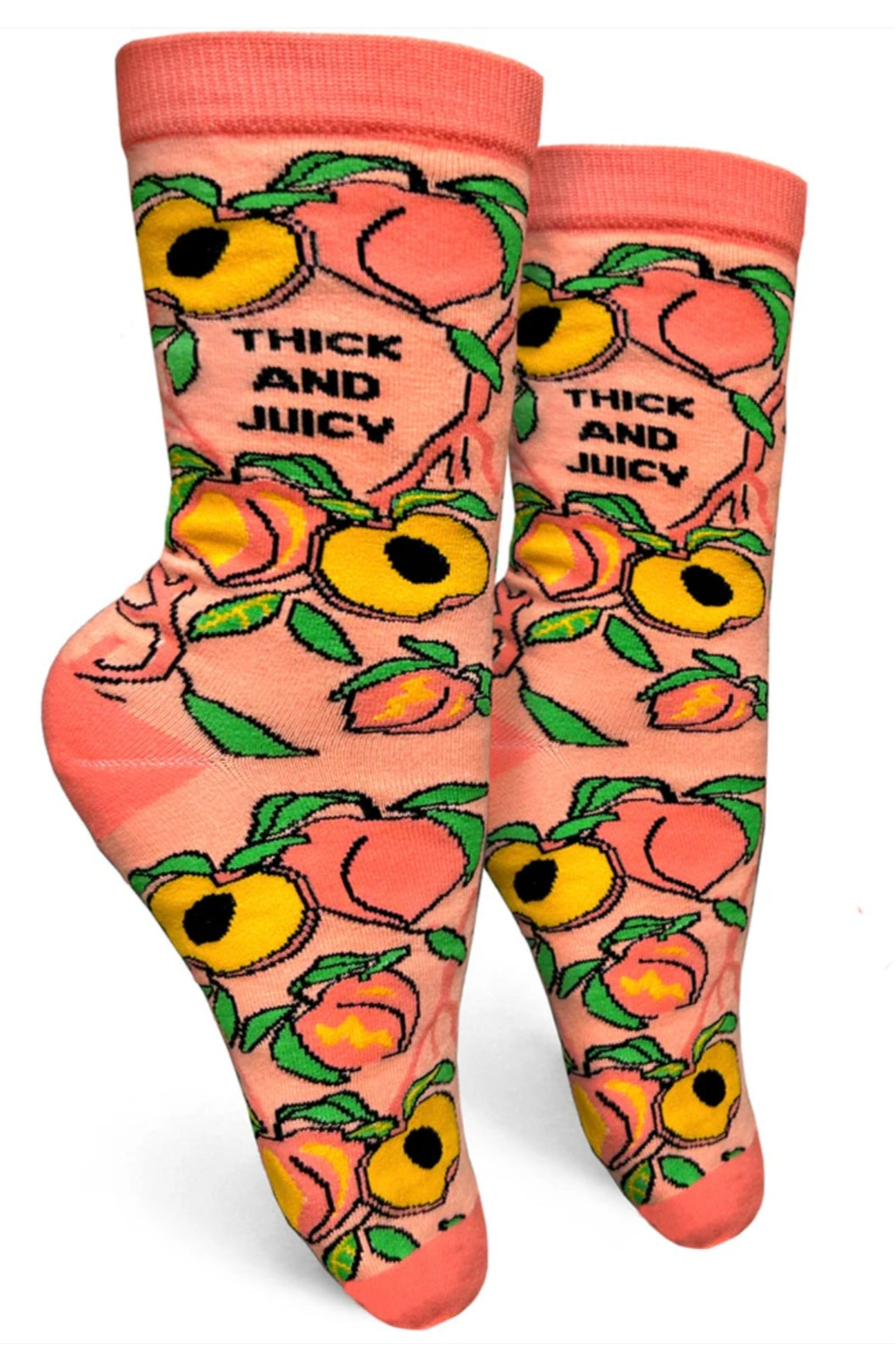 GROOVY THINGS Co. Brand Ladies THICK AND JUICY Socks - Novelty Socks And Slippers