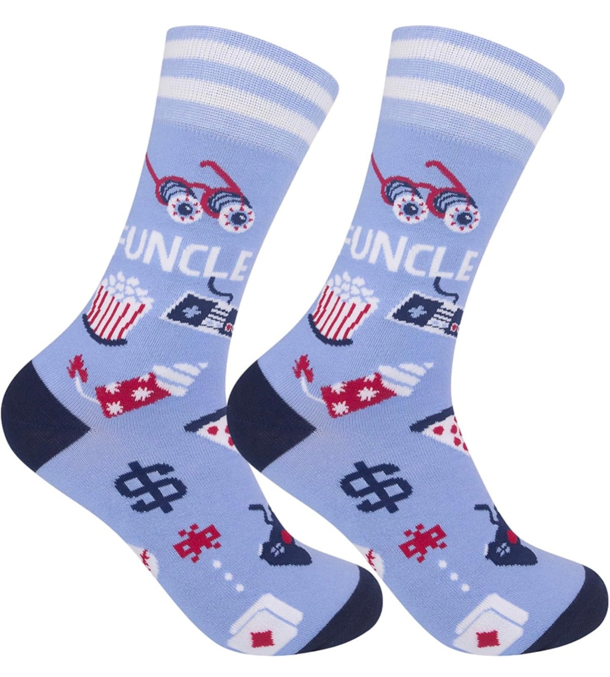FUN UNCLE Adult Unisex Socks ‘FUNCLE’ FUNATIC Brand - Novelty Socks And Slippers