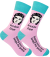 FUNATIC Brand Unisex WRINKLE FREE RESTING BITCH FACE KEEPS ME PRETTY Socks - Novelty Socks And Slippers