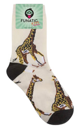 FUNATIC Brand Unisex Kids GIRAFFE Socks Giraffes All Over Kids Age 7-10 - Novelty Socks And Slippers