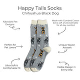 BLACK CHIHUAHUA Dog Adult Unisex Socks By E&S Pets Choose Style