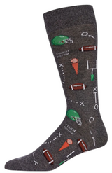 MeMoi BRAND MEN’S FOOTBALL SOCKS ‘TOUCH DOWN’ (Choose Color) - Novelty Socks And Slippers