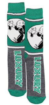 MONOPOLY Men’s UNCLE PENNYBAGS THROWING CASH Socks ‘LUXURY’ - Novelty Socks And Slippers