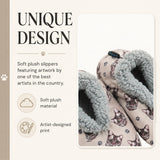 SILVER GRAY TABBY CAT Ladies Non-Slip Slippers COMFIES BRAND By E&S Pets
