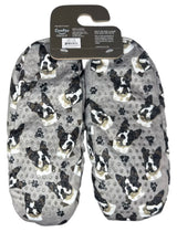 BOSTON TERRIER Dog Ladies Non-Slip Slippers COMFIES BRAND By E&S Pets - Novelty Socks And Slippers