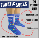LIVE LAUGH FUCK OFF Adult Unisex Socks FUNATIC Brand - Novelty Socks And Slippers