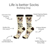 BULLDOG Adult Unisex Socks By E&S Pets Choose Style