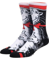 DR. SEUSS Men’s CAT IN THE HAT 360 Socks BIOWORLD BRAND - Novelty Socks And Slippers