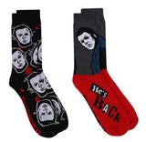 HALLOWEEN II Men’s 2 Pair Of MICHAEL MYERS Socks (CHOOSE FROM 8 STYLES)