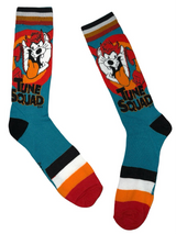 LOONEY TUNES SPACE JAM Men’s Socks TASMANIAN DEVIL ‘TUNE SQUAD’ - Novelty Socks And Slippers