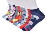 DISNEY WINNIE THE POOH Ladies 10 Pair Of Low Show Socks Eyeore, Tigger, Piglet