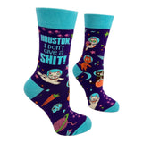 HOUSTON I DON’T GIVE A SHIT Ladies Space Cats Socks Fabdaz Brand