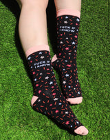 GROOVY THINGS Brand Ladies FUCK IF I KNOW Socks - Novelty Socks And Slippers